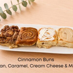 Cinnamon Buns (Pecan, Caramel, Cream Cheese & Maple)